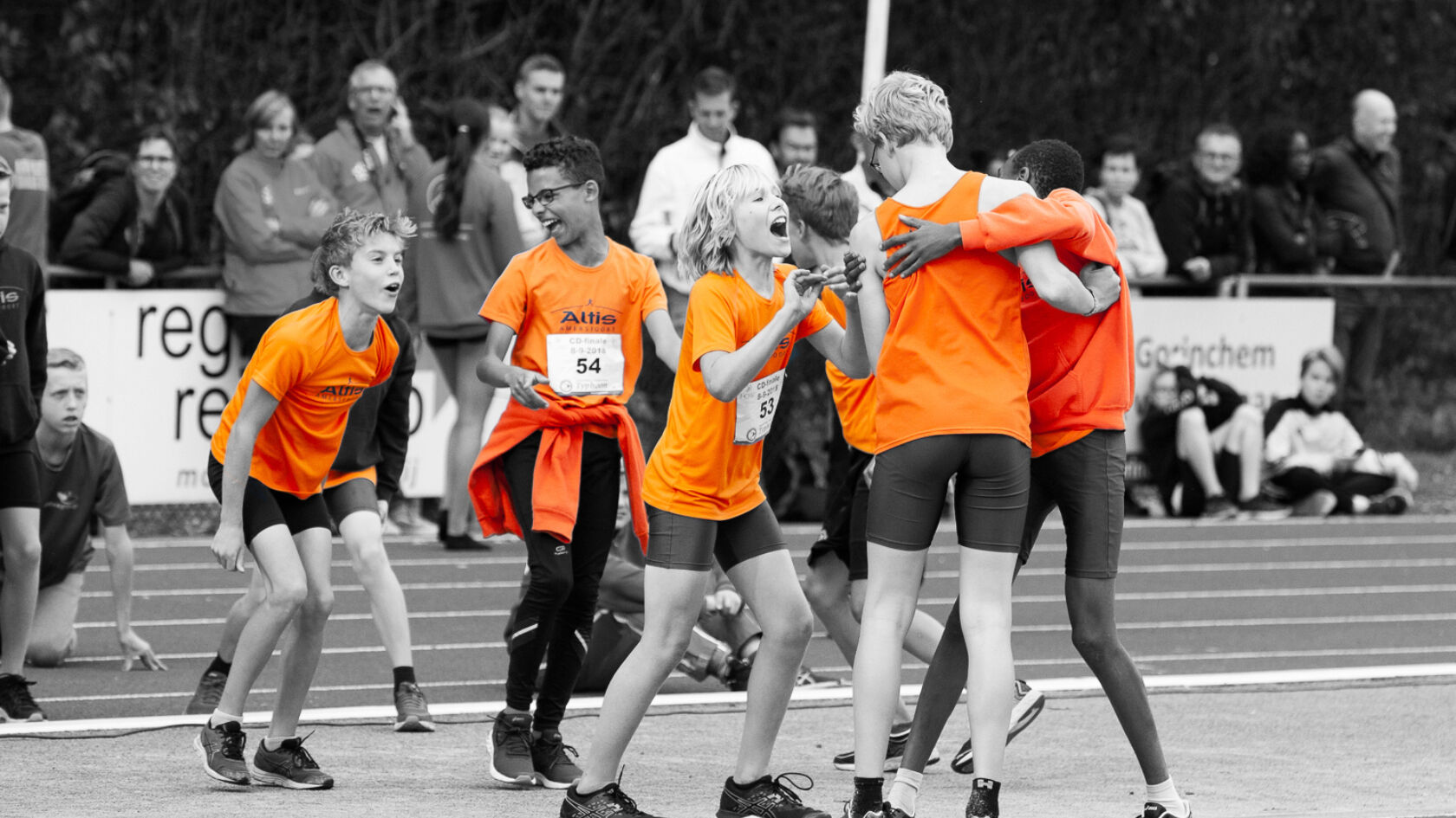 Grote Clubvlagactie tijdens de Dag van de Atletiek