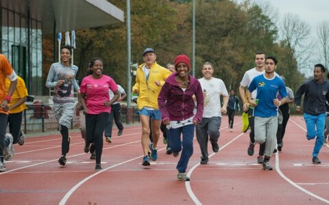 Hardlopen met vluchtelingen: de eerste ervaringen