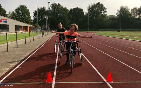 Mensen met handicap ‘racerunnen’ bij AV De Liemers