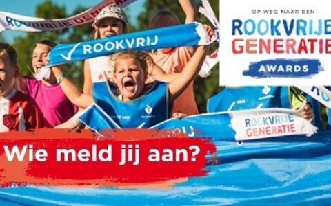 Meld jouw vereniging aan voor de Rookvrije Generatie Award!